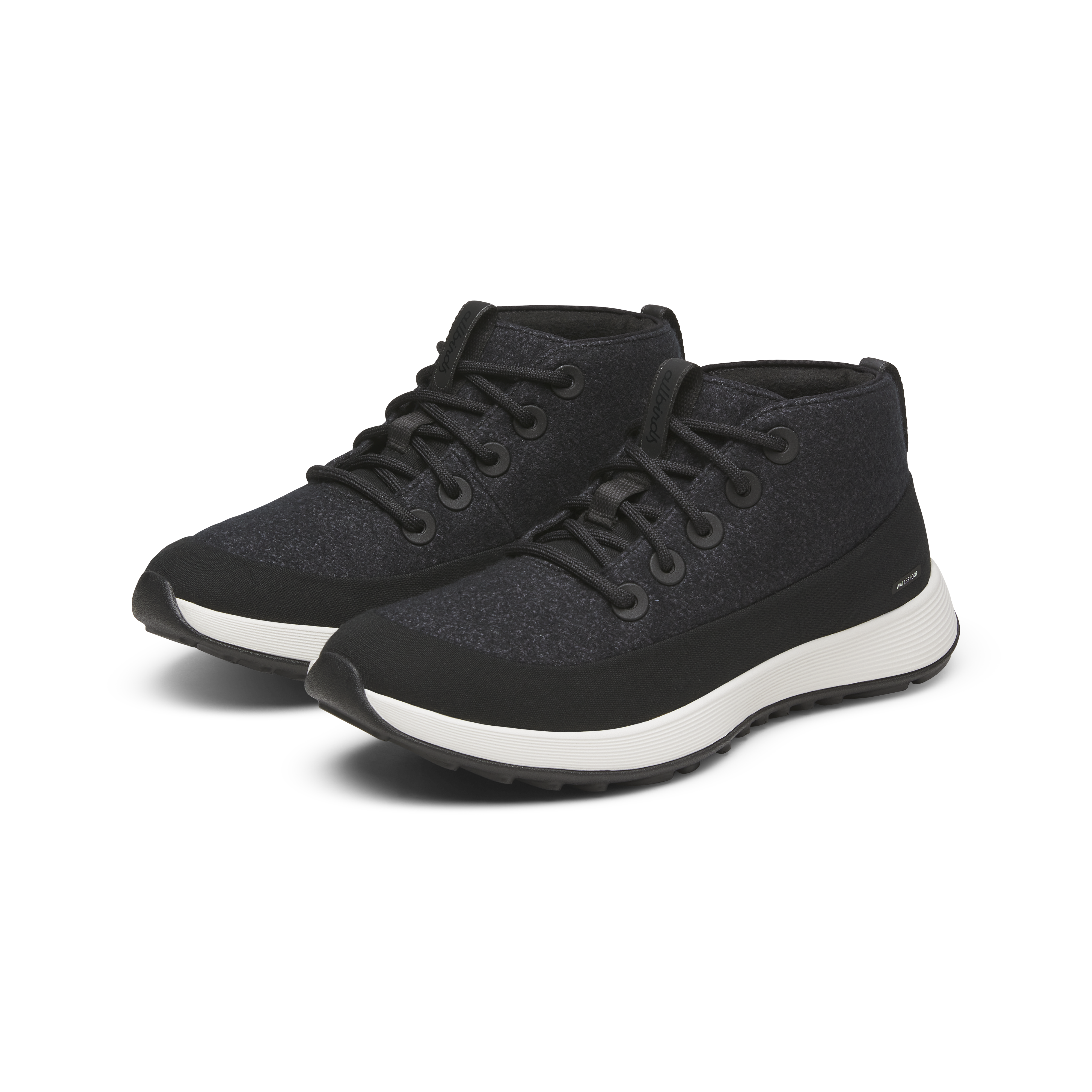 Women's Wool Runner NZ Mid Waterproof - Natural Black (Natural White Sole) - Image 5